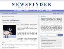 Tablet Screenshot of newsfinder.org